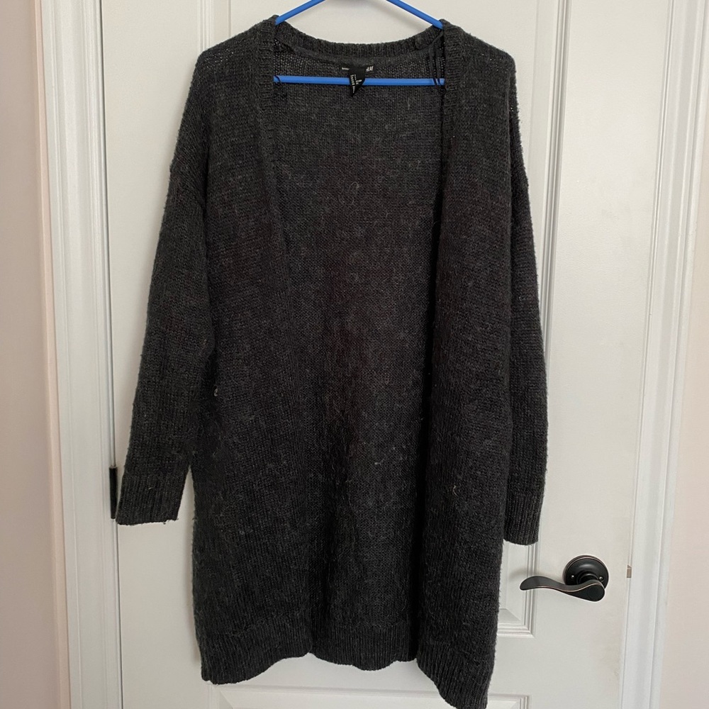 Long grey vest from H&M size S